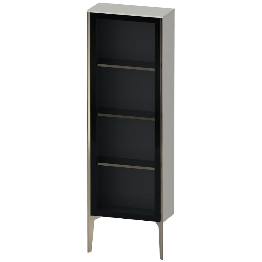 Artikelbild 1 des Artikels „Duravit Halbhochschrank XViu 50x24x133cm, Champ. m, Tür li, betongr m Glastür links | betongrau matt“