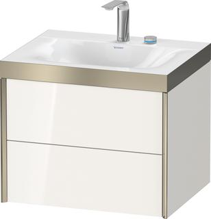 Duravit WT-Unterschrank c-bonded XViu 60x48cm, 2 La, 2 HL, C m, Rah. P, we hgl