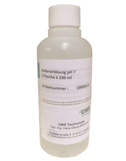 UWS Kalibrierflüssigkeit Flasche pH speziell für pH Messgerät, 230 ml