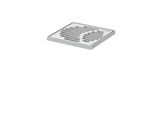 ACO Sanitärablauf Easyflow+ Rahmen und Rost/150x150/K3