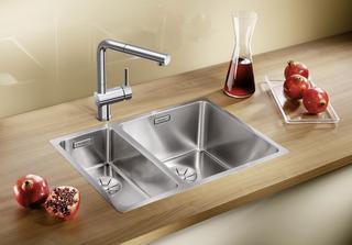 Blanco Becken ANDANO 340/180-IF 58,5x44cm, ES sgl, Beck. r, o AL-Fbd