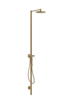 hansgrohe Duschsäule Axor Starck m Therm., Kopfbr. 240mm, 1j, brush. bron