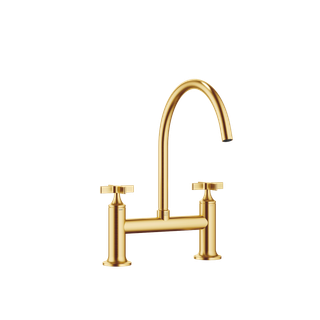 DO 2-Loch-Brückenbatt. VAIA 19825809 Messing gebürstet (23kt Gold)