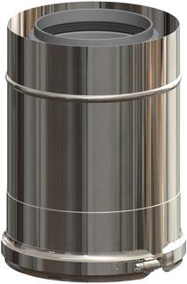 ATEC Rohrelement PolyClassic +Iron/White 190mm, DN 125/190, PP, kürzb., ES blank