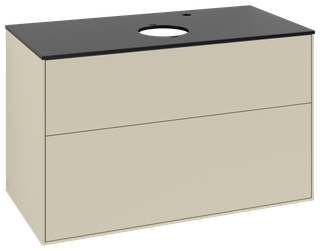 V&B WT-Unterschrank Wandbel. Finion 100x60,3cm, Abd.-Pl. bla m, si Gr m Lac