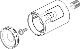 IS Thermostatgriff A861382AA Chrom