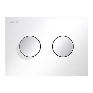 Laufen WC-Betätigungsplatte Groove INEO 2-Mg-Spül., we. gl mit Tasten Chrom