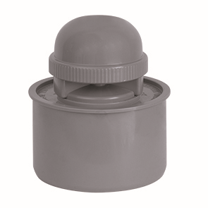 Airfit Rohrbelüfter DN 90, PP, für Abflussrohr, grau