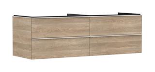 hansgrohe Waschtischunterschrank Xelu Q 1560x495x550mm, 4 SBK, Ei Nat, we. mt.