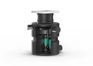 Wilo Schmutzwasserhebeanl. DrainLift Box 40/11D O, Über- und unterflur, 2 Pumpen