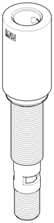 DO Anschluss ET 04111006900 D 40 x 196 mm Dark Platinum gebürstet