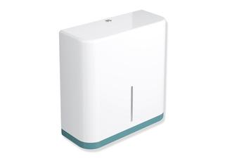 HEWI Großrollenhalter 360x364x147mm, Korp signalweiß, aquablau