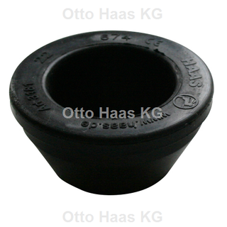 HAAS Gummi-W-Nippel 45,5mm a./39,5mm In, 1 1/4", sw, f Met.-