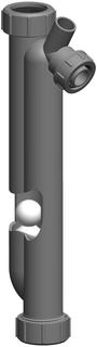 ATEC Siphon 315mm, m int. Rückschlagk, unverlierbar