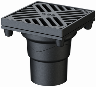 ACO Parkdeckablauf Passavant DN100/90Grad/M125/Guss