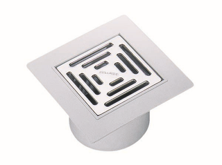 Dallmer Aufsatz Serie 15 PVC-E 15, Ro Edelstahl 1.4301, 150x150mm