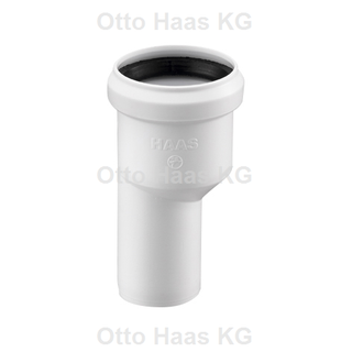 HAAS Übergangsstück DN 40/50, Polypropylen, weiß, mit Muffe