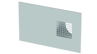 Zehnder Außenwandgitter DN 160, An li, ES, 700x448x101mm