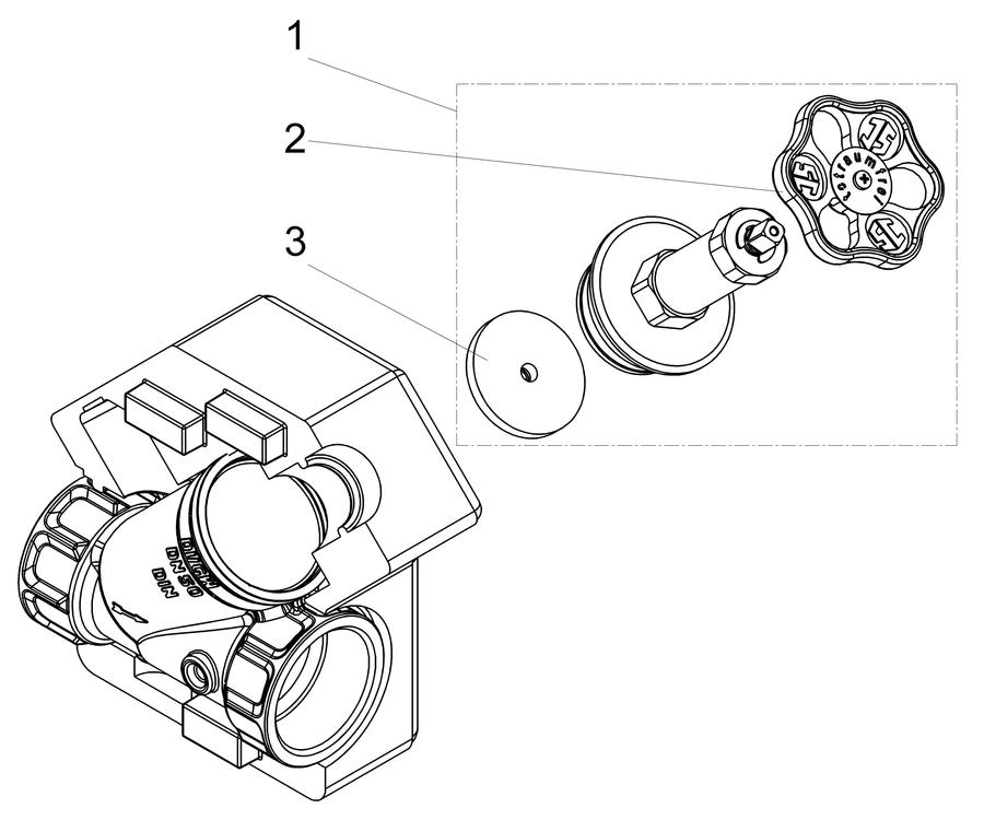 Artikelbild 3 des Artikels „Schlösser Freistromventil DG1525 DN 50, G 2, m DS, o Entl., nstg Spin. DN 50, G 2“