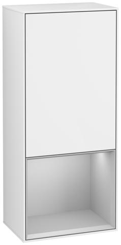 Artikelbild 1 des Artikels „V&B Seitenschrank Wandbeleuchtung Finion 41,8cm, l, Reg unt lig Gr m, glo wh. Lac Regal unten Light Grey Matt | glossy white lacquer“