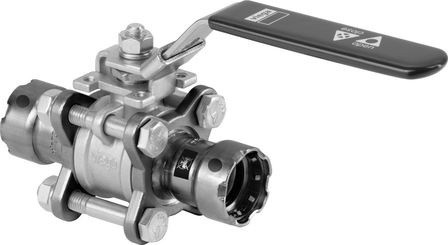 Artikelbild 2 des Artikels „Viega Kugelhahn Easytop 4275.8 DN 25, D 1, 3-t., SC, Megapr.-Pressan. DN 25, D 1“