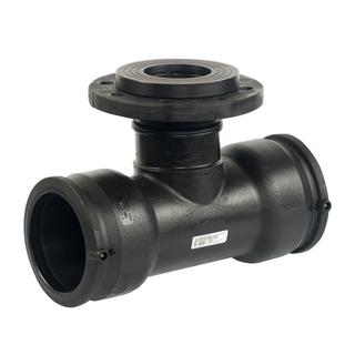 Plasson T-Stück SmartFuse 180x80x180mm, PE 100, 90Gr, m Losflansch
