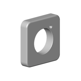 DO Rosette ERSATZTEILE 092771010 64 x 12 x 64 mm Chrom