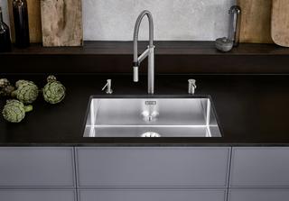 Blanco Becken CLARON 700-U 74x44cm, ES sgl, o. Ablauffernbedienung