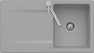 V&B Flächenbündige Spüle Siluet 50 Flat Spülbecken, weiß