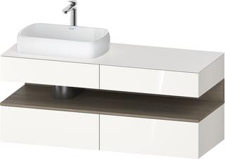 Duravit Waschtisch-Unterschrank Qatego 140x55x60cm, E ter/we g, Pl, Beck. li