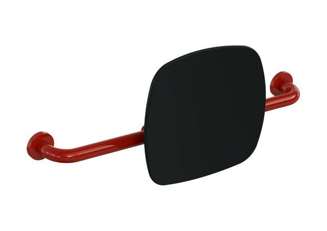 Artikelbild 1 des Artikels „HEWI Rückenstütze 801 Wandabst. 150mm, Lehne sw, rubinrot Lehne tiefschwarz | rubinrot“