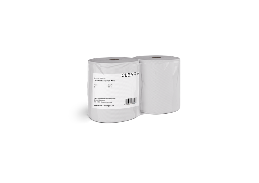 Artikelbild 1 des Artikels „CWS Industrierolle Clearplus 2-lagig, 525 m, 2 Rollen, weiß “