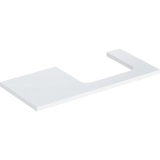 Geberit Waschtisch-Platte One 105x3x47cm, w/l hgl, r, f AWT recht.