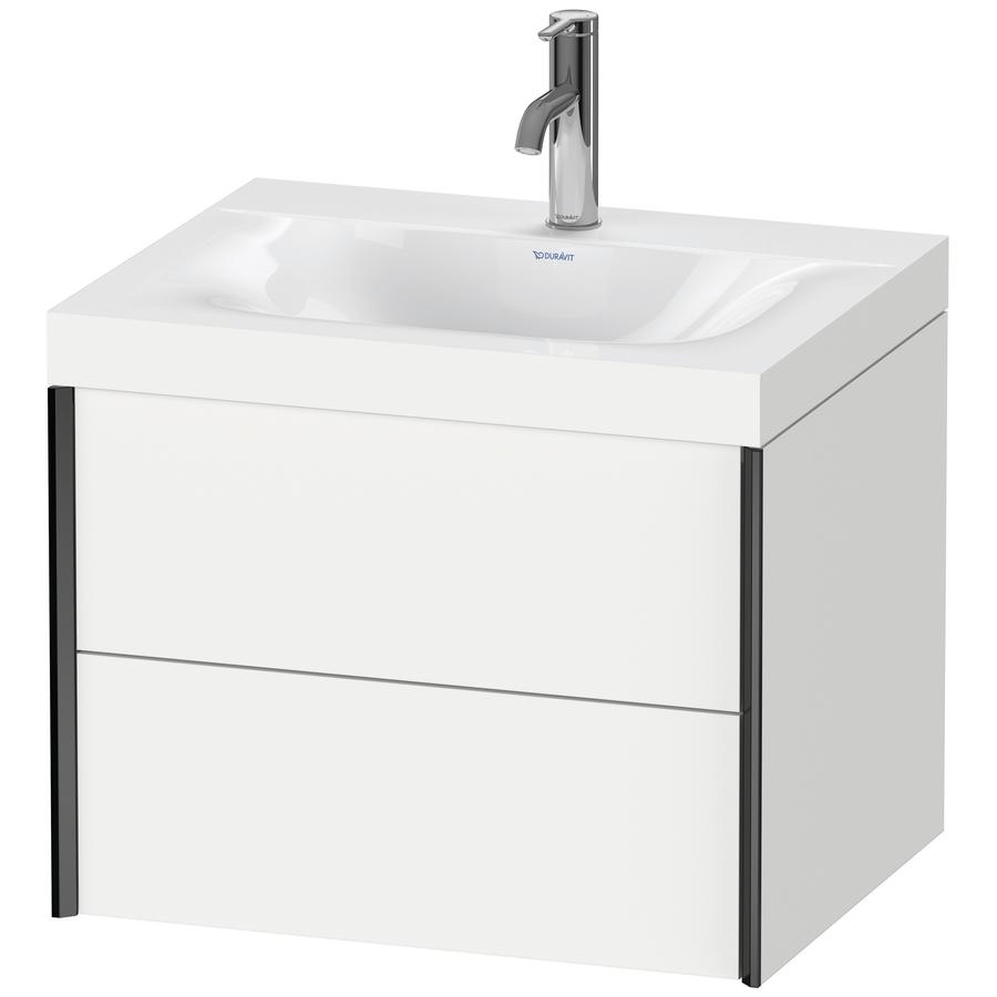 Artikelbild 1 des Artikels „Duravit WT-Unterschrank c-bonded XViu 60x48cm, 2 La, 1 HL, sw m, Rah. C, we m Rahmen C | weiß matt“