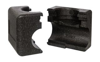 EPP-Isolierschale schwarz, max. 120 °C, mit Klickverschluss