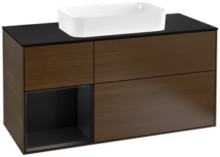 V&B WT-Unterschrank Wandbel. Finion 120cm, Pl b m, Reg li bla m Lac, wal ven