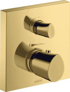 hansgrohe Fertigmontageset Axor Starck Organic UP-Thermostat, mit Ab- und Umstellventil