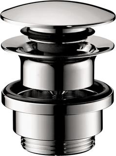 hansgrohe Ablaufgarnitur Push-op, f WT- und Bidetmischer, chrom