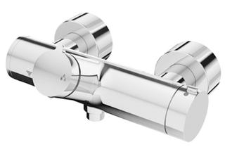 Schell Br.-Thermostat VITUS VD-Auf/Zu-T Duschanschl unt, Mischwasser, verchromt