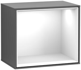 V&B Regalmodul Wandbeleuchtung Finion 41,8x35,6cm, LS, Reg glo wh., Anthrac. m