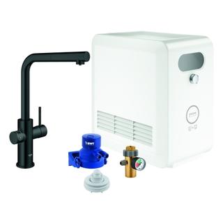 GROHE Spültisch-Einhebelmischer Blue Professional L-Auslauf Set, mit herausziehbaren Mousseurauslauf