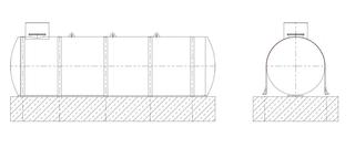 DH Tankverankerung für D=2900 mm verzinkt mit Bolzen u. Muttern