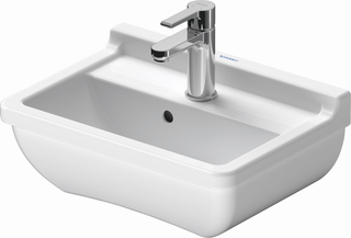 Duravit Handwaschbecken Starck 3 45 x 32 cm, mit Hahnloch, Überlauf, Hahnlochbank