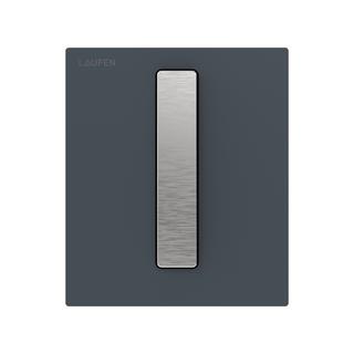 Laufen Urinal-Betät.-Platte AU102 INEO 12,5x14,5cm, Glas anthrazit