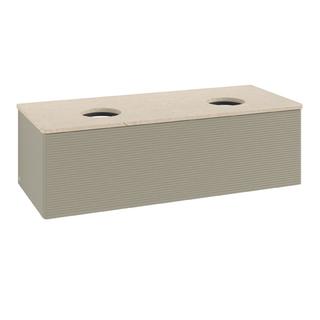 V&B WT-Unterschrank m F-Struktur Antao 120x36x50cm, WBP botti., st. Gr m Lac