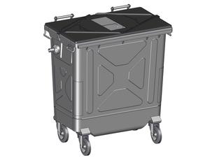 ETA Aschecontainer 770L f HackVR mit Deckel, fuer externe Entaschung
