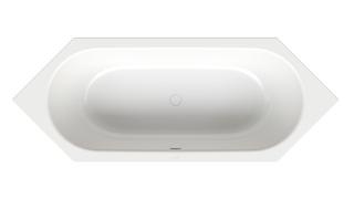 6-Eck-Badewanne BetteStarlet 2080 210x80x42cm, Glasur, snow