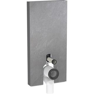 Geberit Wand-WC-Modul Monolith Plus BH 101cm, F SZ Schiefer, S. Alu SW-chrom