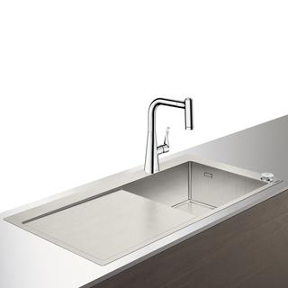 hansgrohe Spülencombi Select C71-F450-02 1045x510mm, 1 Hauptbe., Abtropffl., chr