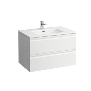 Laufen Waschtisch-Set PRO S 2 Schubladen, weiß, 80x50cm, Graphit